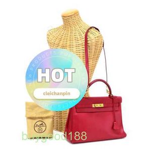 Top Ladies Designer Akeilly Bag Top Panie Designer Akeilly Bag 32 Torebka Kanapa skóra Gold Hardware Rouge Vif czerwony