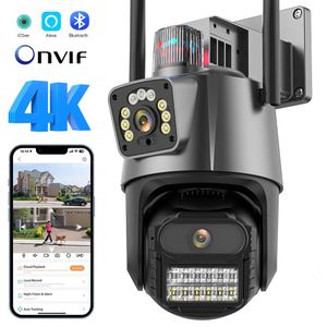 4K Çift Lens IP Kamera 8mp HD Çift Ekran WiFi PTZ Kamera AI Otomatik İzleme Güvenliği CCTV Kamera 4MP P2P Video Gözetleme ICSEE 240506