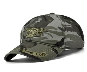 Nya män Navy Seal Hat Top Quality Army Green Snapback Caps Hunting Fishing Hat Outdoor Camo Baseball Caps Justerbara golfhattar6097032