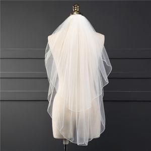 2018 novo véu de casamento de marfim branco de alta qualidade Apliques de renda com miçangas véus de noiva Acessórios de casamento de noiva para vestidos de noiva q 250g