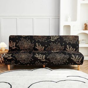Krzesło obejmuje sofę w jasnym kolorze bez podłokietnika kwiatowy elastyczność i antiskid anty -brudna poduszka na kanapę