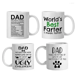 Tassen Vater Keramik Tasse lustige Kaffee Vater Griff Tag trinken Tasse Gutes Geschmack Frühstück Nachmittag Tee Geschenke ide