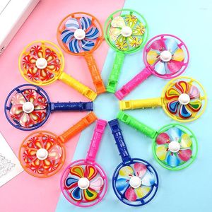 FEVERAÇÃO DE FEQUEÇA DE FEÇA 10pcs colorido Windmill assobia os Toys Favores Favores Tratar Garoto Presentes da Escola Garote GOODIA DO GOODIE