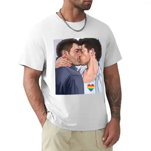 T-shirt de camiseta Men's Polos Pride 2024 Tops Plus Size