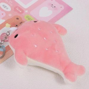 Party Favor Soft Stuffed Cartoon Whale Keychain Funny Animal Plush Doll Ins Pendant Children Toys