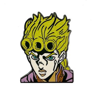 JOJOs Bizarre Adventure Giorno Anime Lapel Pins for Backpacks Enamel Pin Badges Brooches on Clothes Jewelry Accessories