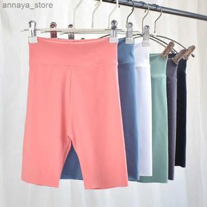 Shorts Summer girls shorts childrens high waisted elastic slim sports Trouser baby girls knee length legs childrens comfortable sports yoga pantsL2405L2405