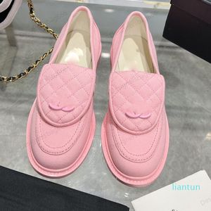 Denim Designer Flat Heel Loafers Sandal Shoes Luxury Sandals Leisure Outdoor Pink Shoes Blue