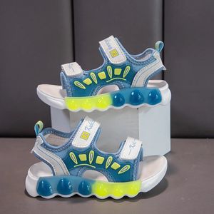 Sandals per bambini in stile estivo Scarpe da spiaggia sportive casual e versatili per ragazzi più grandi di medio 240511