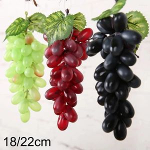 Decorative Flowers A Bunch Artificial Fruit Grape Simulated Bunches Lifelike Fake Fruits Decorations For Wedding Party Supplies