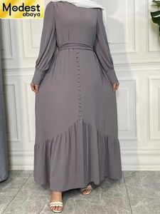 Roupas étnicas modestas abaya ramadan musulman de modo maxi túnica peru kaftan roupas islâmicas muçulmanas para mulheres vestido hijab caftan vestidos t240510t5fk