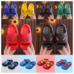 2024 Top Luxury Designer Black Anti Slip Soft Soled Slippers для домохозяйств для мальчиков для детей для детей в помещении летних родителей сандалии