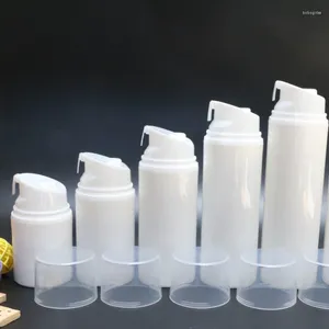 Storage Bottles 30ml 50ml 80ml 100ml 120ml 150ml Clear Cap PP Airless Bottle Vacuum Pump Lotion Used For Cosmetic Containe