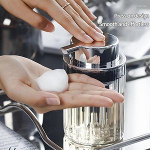 Liquid Soap Dispenser Light Luxury Foaming Pump Bottle Plastic Clear Push Shower Gel Container Press Hand Sanitizer Bottles