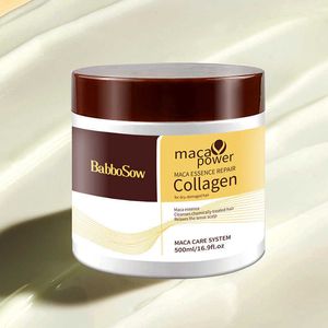 Condicionador de shampoo colágeno máscara de cabelo suavizante creme de cabelo Óleo essencial Marrocos Q240316