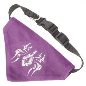 Hundkläder Spiderverse Pet Triangle Handduk Rolig bandana Halloween Festival Delikat Purple Hushåll Kattunge Bekvämt bekvämt