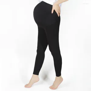 Leggings femminile di maternità a prena in gravidanza Donne in gravidanza Black senza cucitura calda per pantalone pantalone pantalone pantalone pantalone