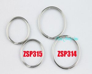 Anel de corrente -chave 1625mm1830mm Ringos divididos anel de laço duplo aço inoxidável pode misturar jóias diy 100pcslot zsp314 zsp31516447561042727