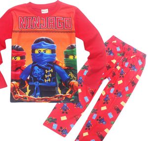 Småbarn KDS Boy Ninjago Sleepwear Ninja Christmas Pyjamas för pojkar babyflickor pyjamas halloween festkläder barn pijamas y26966790