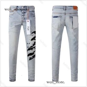 Purple Jeans Designer Jeans Mens Jeans Purple Jeans High Quality Elastic Fabrics Mens Jeans Cool Style Designer Pant Distressed Ripped Biker Black Blue Jean 666