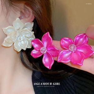 Stud Earrings S Fashion Big Flowers For Women Bohemian Boho Ethnic Acrylic Cystal Dangle Drop Ear Jewelry