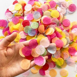 Decorazione per feste 30g Mix Color Round Tissue Paper Tavolo Confetti Fare di matrimonio Baby Shower Decor Arts Crafts Balloon Balloon