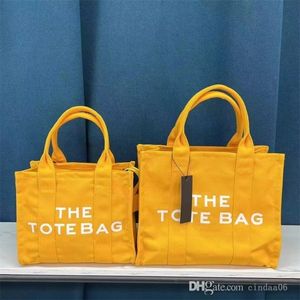 حقيبة tote Women Handbag 2022 Brand Summer Fashion Canvas أكياس الكتف 246J