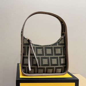 Tasarımcı Çanta Kadın Omuz Çantaları Hilal Koltuklu Çanta Cüzdan Moda Sıradan Hobo Çanta Lüks Lüks Tuval Kahverengi Mektup Mini Çanta 20cm Lady Totes