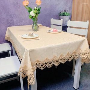 Table Cloth European-style Waterproof And Oil-proof Leather Mat Home Coffee Meal Lace Tablecloth Wholesale