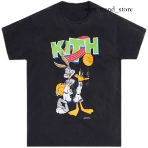 Märke Kith 24SS Heavyweight Shirt Rap Hip Hop Ksubi Male Singer Juice Wrld Tokyo Shibuya Retro Street Fashion Märke Kort ärm Kith T-shirt 654