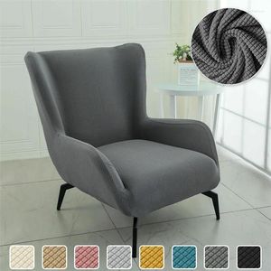 Chair Covers Sretch Elastic Single Sofa Polar Fleece Armchair Seat Cover Relax Wing Chairs Slipcovers Living Room Home