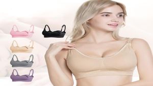 Pulsante di apertura frontale No cerchi di reggiseno del reggiseno postpartum per le donne in gravidanza Anti Droop Nursing Bra biancheria intima per Wome2476828