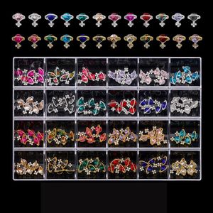 Luxury Planet Nail Charms 120st Glitter Rhinestones With Saturn Art Alloy Diamond Crystal DIY Jewelry Decoration 240509