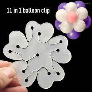 Makeup Brushes Flower Clip Practical Modeling Plastic Balloons Decoration Birthday Wedding Party Home Accessories Tools Plum