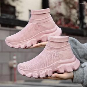 Casual Shoes Women Sock Socks Feminino Skarpetki Sneakers Slip-on Mesh Spring Autumn Platform