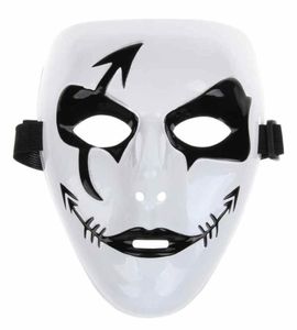 Fashion Halloween Mardi Gras Mask White Hip Hop Street Dancing Full Face Mens Venetian Masks Masks Festive Masquerade Party 1912261