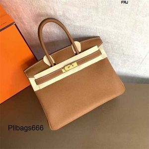 Designer Bag Womens Handbags 30cmtogo Leather Upgraded Semi Manual Wax Thread Handbag Luxurys Large Capacity Have Logo