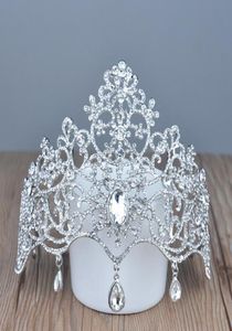 Gelin Taç Tiaras Aksesuarlar Düğün Takı Kristal Ucuz Moda Stili Gelin Saç Aksesuarları Takı HT1379413604