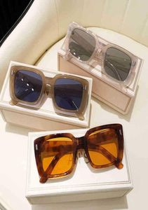 Okulary przeciwsłoneczne Kobiety Ogólne okulary 2021 Gradient Brązowe różowe morze Kolor przeciwsłoneczny dla kobiet projektant marki prezentowej UV4005990400