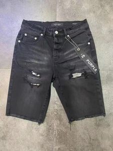 Designer Purple Jeans Short Jean Purple Short Man Purple Brand Jeans Shorts Jean Man Premium High-Quality Straight Distressed Casual Summer Night Club 446