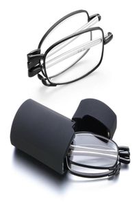 Occhiali da sole unisex occhiali da lettura pieghevole portatili con custodia per uomini rotazione degli occhiali Presbyopia 10 15 20 25 401868799
