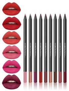 Voller Lippenstift Bleistift Frauen039s Professional Lipliner Water of Lip Liner Bleistift 9 Farben Make -up -Werkzeuge Comestic1672965
