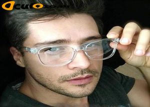 2019 Retro men039s Transparent glasses clear lenses PC Comotuer Square eyeglasses frames for women reading eyewear male Spectac8173069