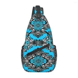 Duffelväskor Baby Blue Bandana Inspired Chest Bag Trendy Portable Gift Nice Multi-Style