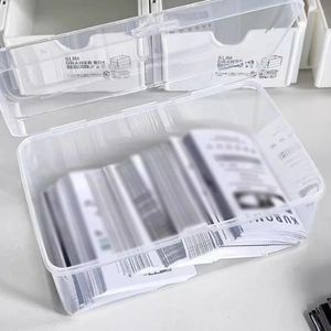 Other Bird Supplies Kpop Small Card Transparent Storage Box Spacious Compartment Slot Sealing Fashion Function Innovation