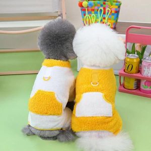 Hundebekleidung Haustier Kleidung bequeme Bodysuit Winterhunde Overall -Betrieb kontrastierende Farbe Overalls Wärme Katze Strampler Vorräte