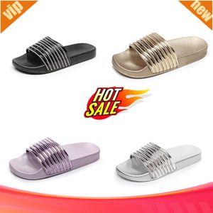 Novo de verão de moda e lazer Diamante de tamanho grande sapatos femininos femininos Blingbling Blingbling Black Braneio Branco roxo EVA DIÁRIO DIÁRIO DOURO INTERIOR 2024 36-41