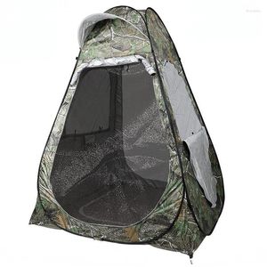 Tendas e abrigos 2doors 4sides Mesh Camouflage Tenda de pesca de gelo para 1 Pessoal anti-mosquito protetor solar à prova de chuva Up Rick Open 150 190cm