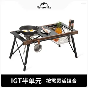 Camp Furniture Naturehike 2024 модернизированный IGT Quick Open Table Outdoor Portable Camping и Pecnic Aluminum сплав