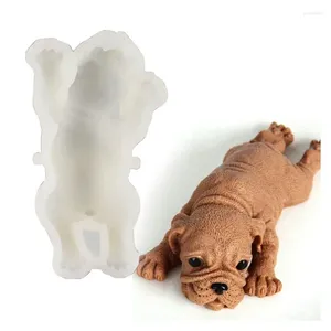 Pişirme kalıpları sevimli köpek şekli silikon kalıp köpük kek 3d shar pei kalıp dondurma jello puding patlama soğutma aracı fondan dekorasyon